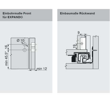 Preview: blum LEGRABOX pure  Zarge N=66,3mm,  NL=450 mm, carbonschwarz matt, 770N4502S